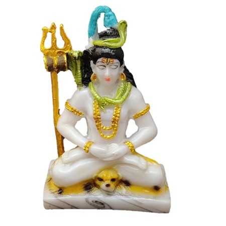 Shankar JI (White 5.5 Inch (Marble / Poly Raisin)